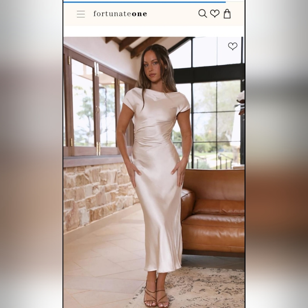 siren melody maxi dress champagne